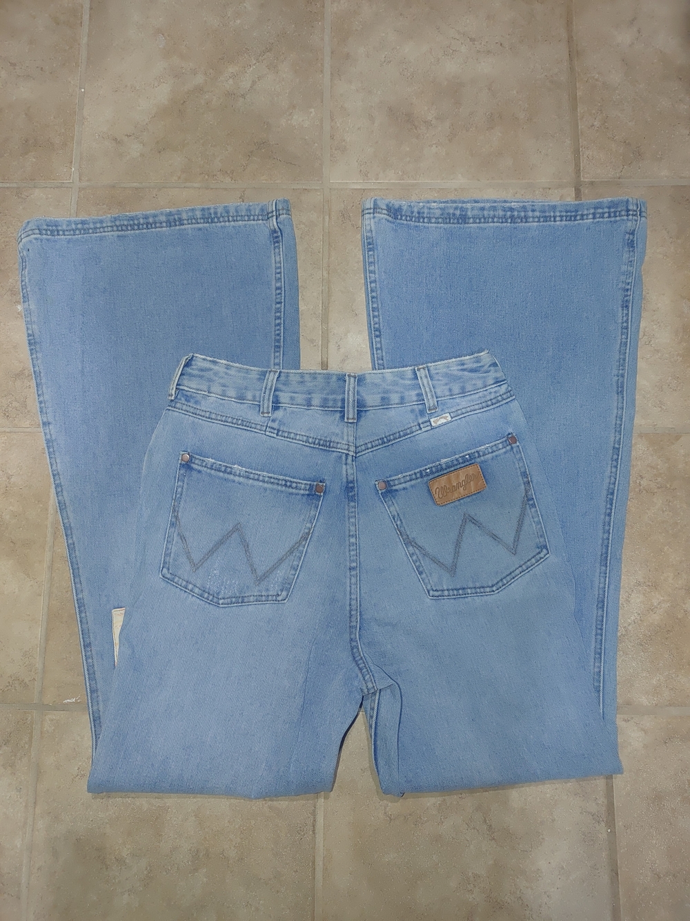 Wrangler Billabong Patchwork Flared Jeans